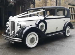 Vintage wedding car for hire in Leeds